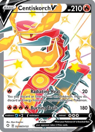 Centiskorch V (SV108/SV122) [Sword & Shield: Shining Fates]-1