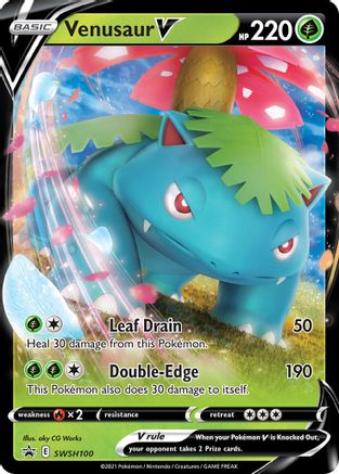 Venusaur V (SWSH100) [Sword & Shield: Black Star Promos]-1