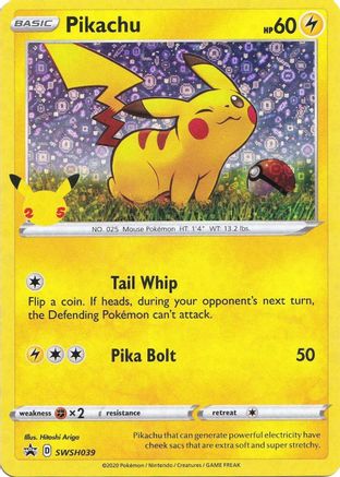 Pikachu (SWSH039) (General Mills Promo) [Miscellaneous Cards]-1