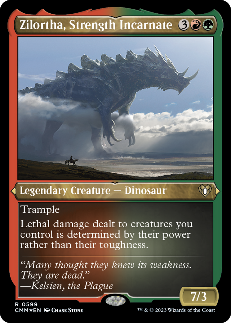 Zilortha, Strength Incarnate (Foil Etched) [Commander Masters]-1