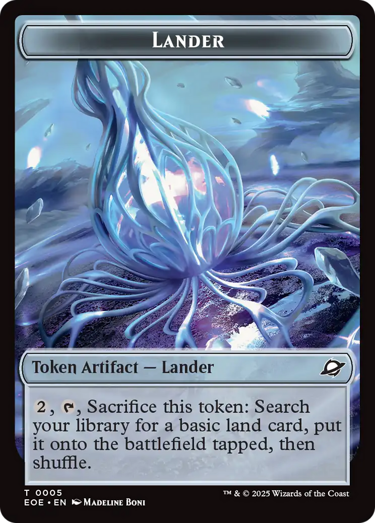 Robot // Lander (0005) Double-Sided Token [Edge of Eternities Tokens]-2