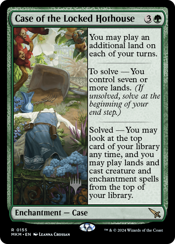 Case of the Locked Hothouse (Promo Pack) [Murders at Karlov Manor Promos]-1