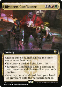 Riveteers Confluence (Extended Art) [Streets of New Capenna Commander]-1