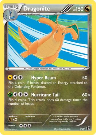 Dragonite (5/20) (Blister Exclusive) [Black & White: Dragon Vault]-1