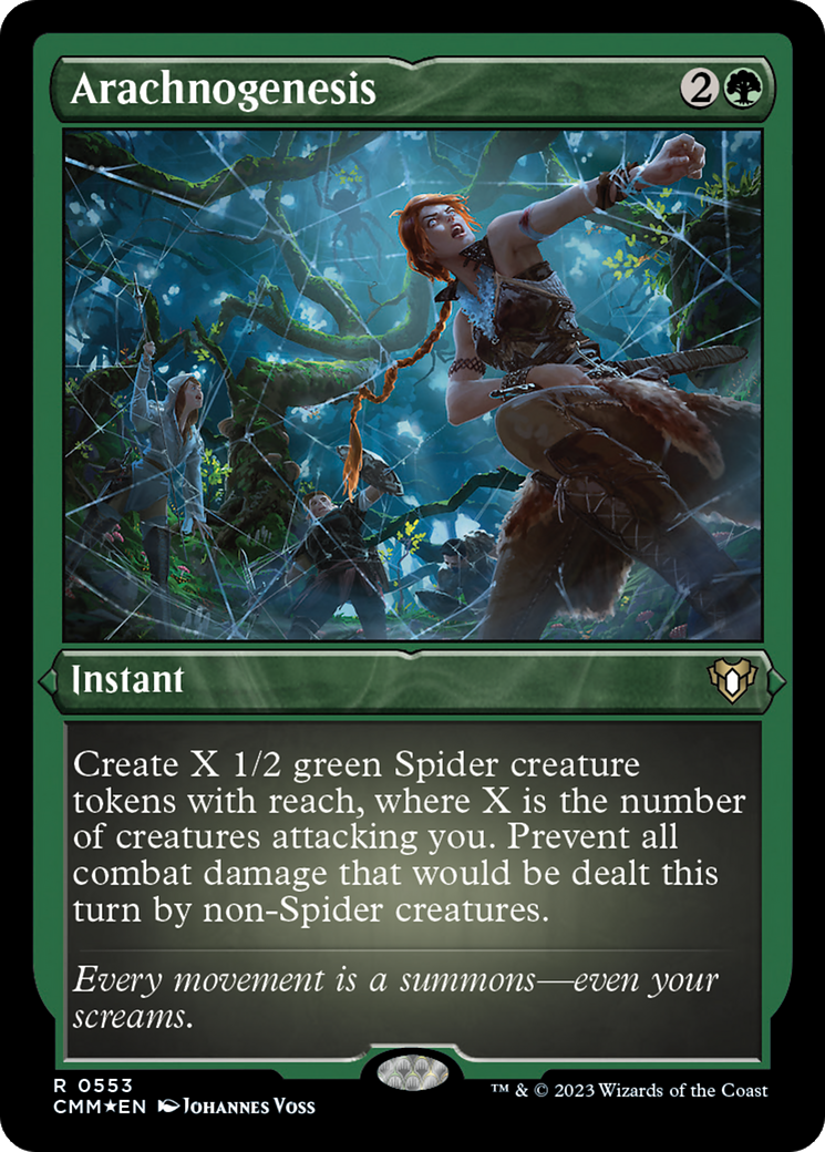 Arachnogenesis (Foil Etched) [Commander Masters]-1