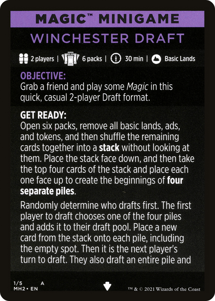 Winchester Draft // Winchester Draft (cont'd) (MMH2-001) - Modern Horizons 2 Minigames Foil-3