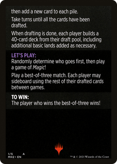 Winchester Draft // Winchester Draft (cont'd) (MMH2-001) - Modern Horizons 2 Minigames-2
