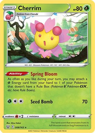 Cherrim (008/163) [Sword & Shield: Battle Styles]-1