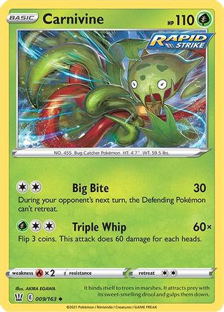 Carnivine (009/163) [Sword & Shield: Battle Styles]-1