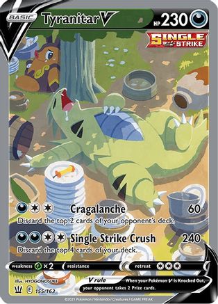 Tyranitar V (155/163) [Sword & Shield: Battle Styles]-1