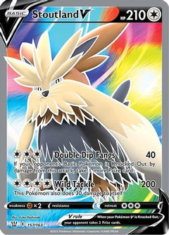 Stoutland V (157/163) [Sword & Shield: Battle Styles]-1