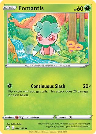 Fomantis (014/163) [Sword & Shield: Battle Styles]-1