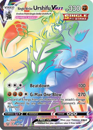 Single Strike Urshifu VMAX (167/163) [Sword & Shield: Battle Styles]-1