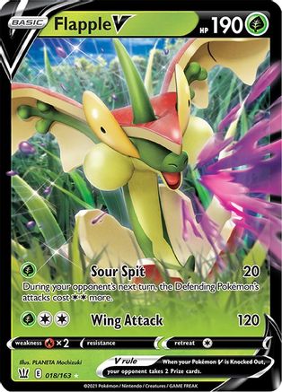Flapple V (018/163) [Sword & Shield: Battle Styles]-1