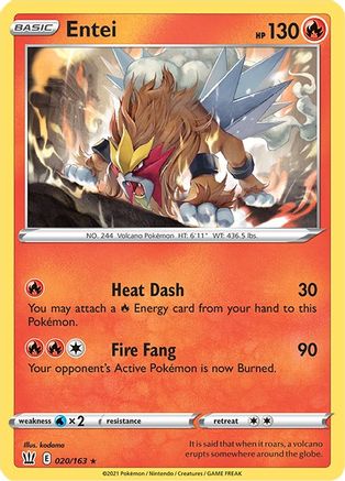 Entei (020/163) [Sword & Shield: Battle Styles]-1