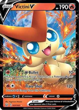 Victini V (021/163) [Sword & Shield: Battle Styles]-1