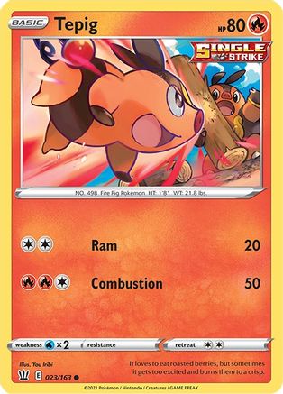 Tepig (023/163) [Sword & Shield: Battle Styles]-1