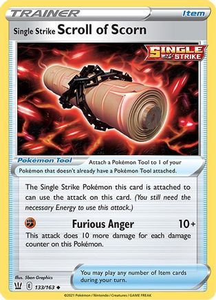 Single Strike Scroll of Scorn (133/163) [Sword & Shield: Battle Styles]-1