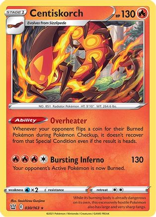 Centiskorch (030/163) [Sword & Shield: Battle Styles]-1