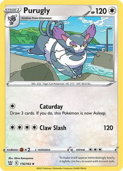Purugly (116/163) [Sword & Shield: Battle Styles]-1