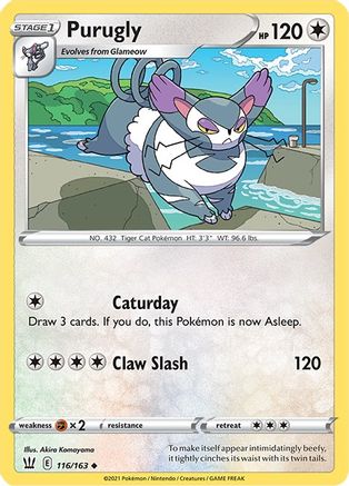 Purugly (116/163) [Sword & Shield: Battle Styles]-1