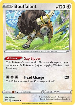 Bouffalant (118/163) [Sword & Shield: Battle Styles]-1