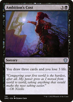 Ambition's Cost [Dominaria United Commander]-1