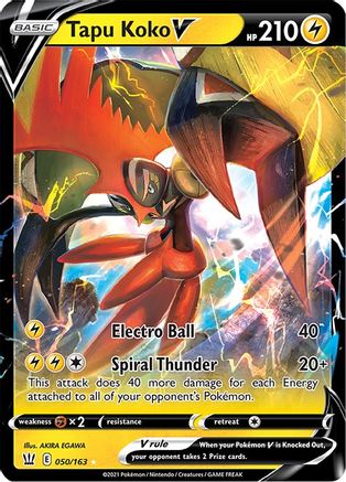Tapu Koko V (050/163) [Sword & Shield: Battle Styles]-1