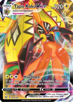 Tapu Koko VMAX (051/163) [Sword & Shield: Battle Styles]-1