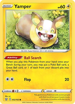 Yamper (052/163) [Sword & Shield: Battle Styles]-1