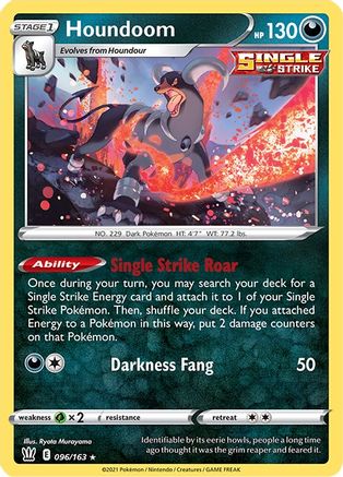 Houndoom (096/163) [Sword & Shield: Battle Styles]-1