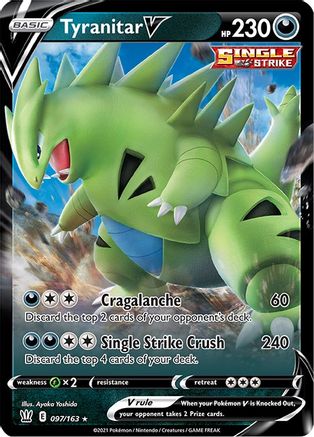 Tyranitar V (097/163) [Sword & Shield: Battle Styles]-1