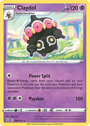 Claydol (058/163) [Sword & Shield: Battle Styles]-1