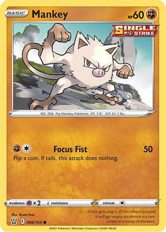 Mankey (066/163) [Sword & Shield: Battle Styles]-1