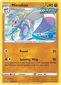 Mienshao (077/163) [Sword & Shield: Battle Styles]-1
