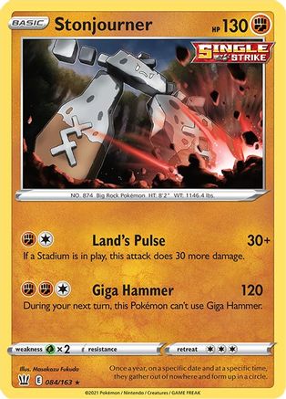 Stonjourner (084/163) [Sword & Shield: Battle Styles]-1