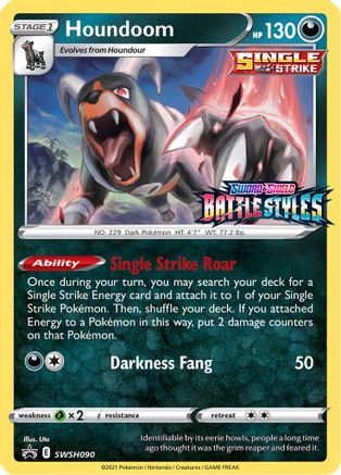 Houndoom (SWSH090) (Prerelease Promo) [Sword & Shield: Black Star Promos]-1