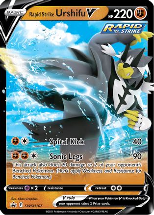 Rapid Strike Urshifu V (SWSH107) [Sword & Shield: Black Star Promos]-1