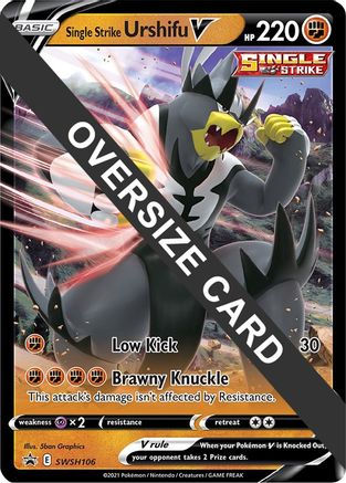 Single Strike Urshifu V (SWSH106) (Jumbo Card) [Sword & Shield: Black Star Promos]-1