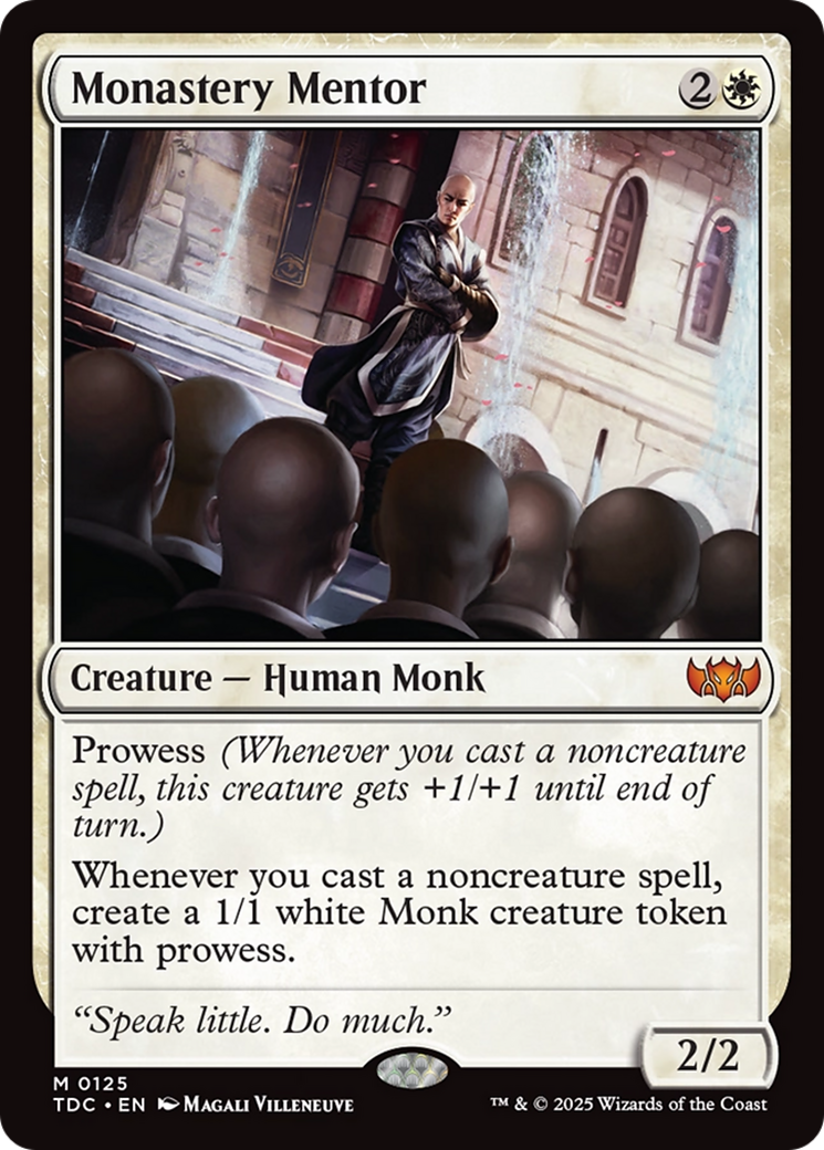 Monastery Mentor [Tarkir: Dragonstorm Commander]-1