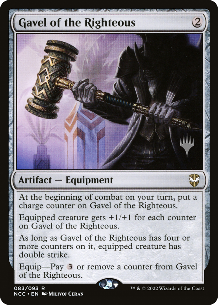 Gavel of the Righteous (Promo Pack) [Streets of New Capenna Commander Promos]-1