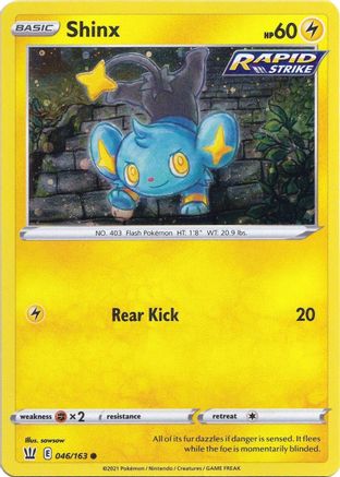 Shinx (046/163) (Cosmos Holo) [Sword & Shield: Battle Styles]-1