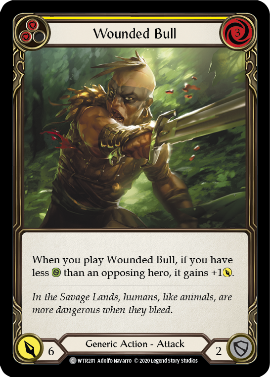 Wounded Bull (Yellow) [U-WTR201] (Welcome to Rathe Unlimited)  Unlimited Rainbow Foil-2