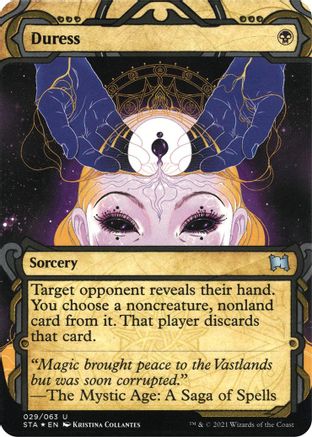 Duress (Foil Etched) [Strixhaven: School of Mages Mystical Archive]-1