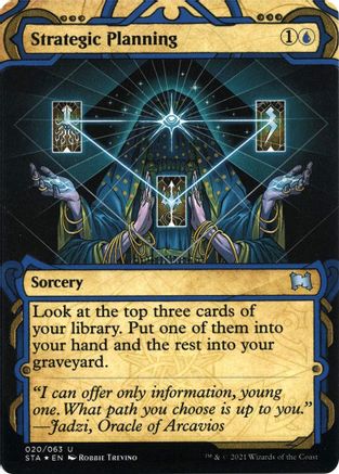 Strategic Planning (Foil Etched) [Strixhaven: School of Mages Mystical Archive]-1
