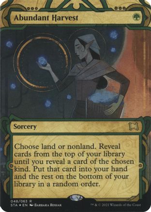 Abundant Harvest (Foil Etched) [Strixhaven: School of Mages Mystical Archive]-1