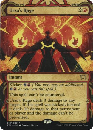Urza's Rage (Foil Etched) (STA-047) - Strixhaven Mystical Archive (Borderless) Foil-1