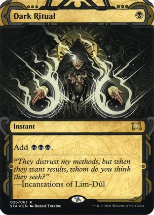 Dark Ritual (Foil Etched) [Strixhaven: School of Mages Mystical Archive]-1