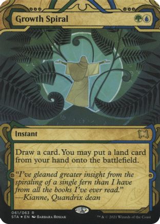 Growth Spiral (Foil Etched) [Strixhaven: School of Mages Mystical Archive]-1