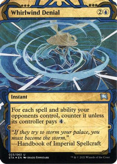 Whirlwind Denial (Foil Etched) (STA-023) - Strixhaven Mystical Archive (Borderless) Foil-1